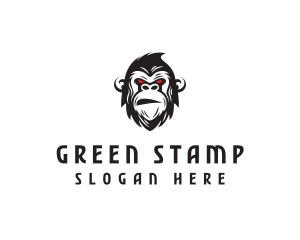 Angry Gorilla Ape logo design