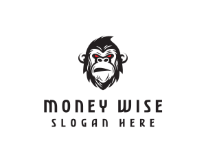 Angry Gorilla Ape logo design