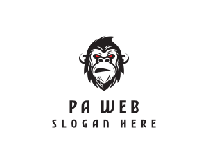 Angry Gorilla Ape logo design