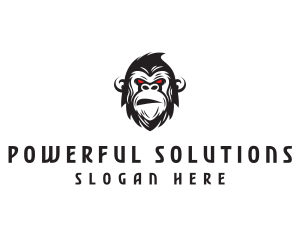 Angry Gorilla Ape logo design