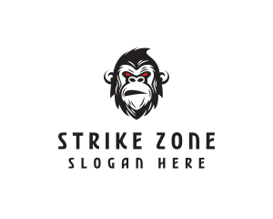 Angry Gorilla Ape logo design