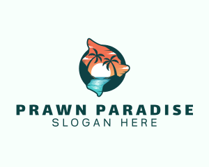 Hawaii Tropical Beach logo design