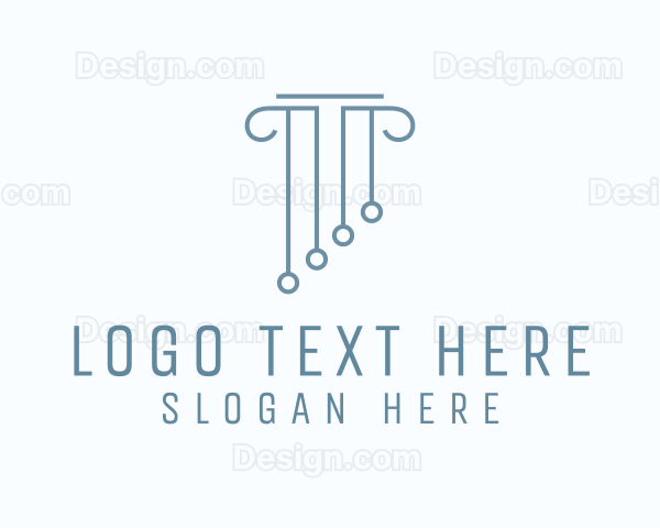 Minimalist Column Pillar Logo