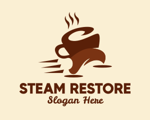 Coffee Cup Run logo design