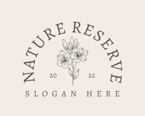 Nature Flower Wellness logo design