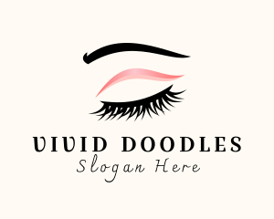 Beauty Eyelash Cosmetics logo design