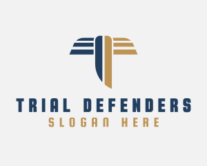 Aviation Pilot Letter T logo design