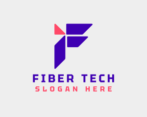 Tech Company Letter F  logo design