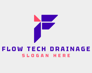 Tech Company Letter F  logo design