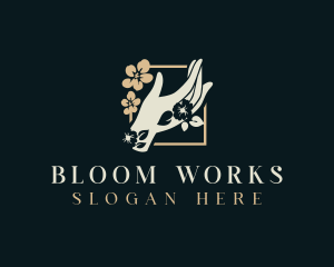 Flower Bloom Hand Spa logo design