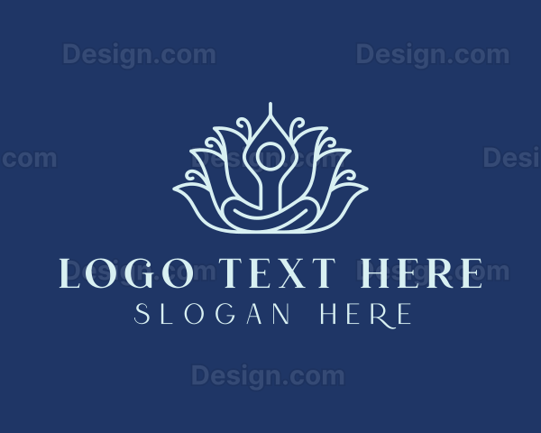 Yoga Floral Wellness Logo