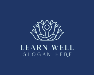 Yoga Floral Wellness logo design