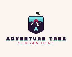 Summit Hiking Trek logo design