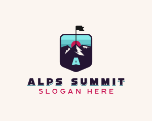 Summit Hiking Trek logo design