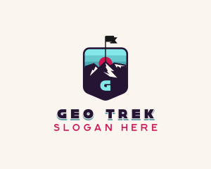 Summit Hiking Trek logo design