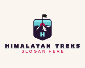 Summit Hiking Trek logo design