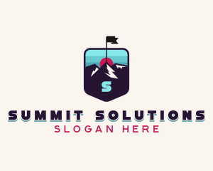 Summit Hiking Trek logo design