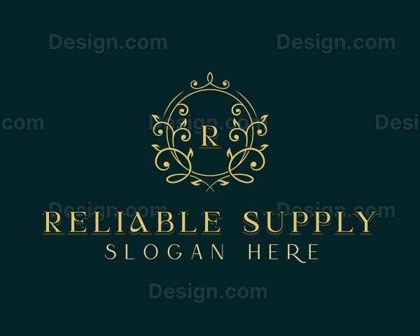 Elegant Floral Wedding Logo