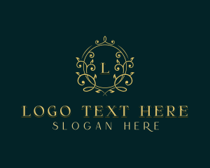 Elegant Floral Wedding Logo