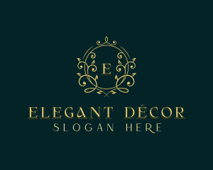 Elegant Floral Wedding logo design