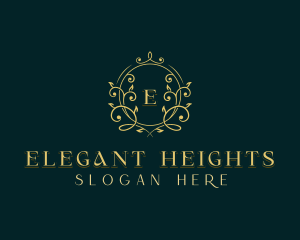 Elegant Floral Wedding logo design