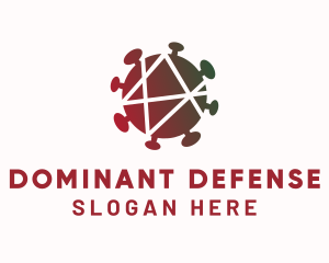 Virus Defense Protection  logo design