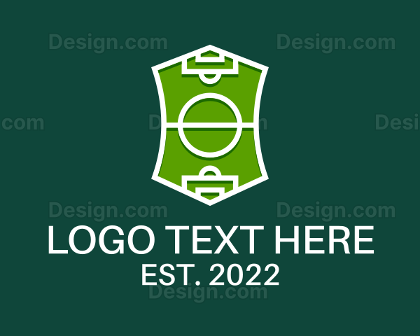 Soccer Field Crest Logo