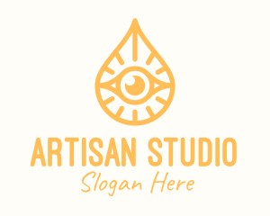 Golden Egyptian Eye logo design