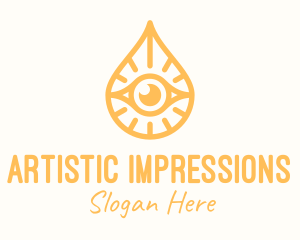 Golden Egyptian Eye logo design