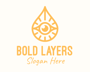 Golden Egyptian Eye logo design