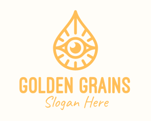 Golden Egyptian Eye logo design