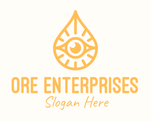 Golden Egyptian Eye logo design