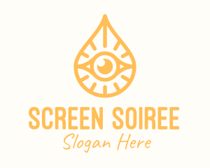 Golden Egyptian Eye logo design