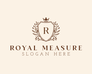 Wreath Royal Shield logo design