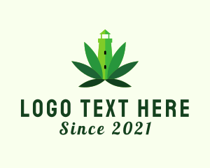 Lighthouse Marijuana  Herb logo