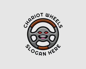 Auto Steering Wheel logo design