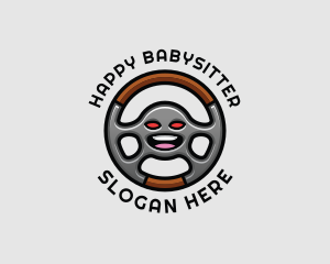 Auto Steering Wheel logo design