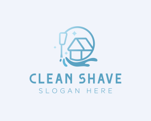 Water Splash Cleaning House logo design