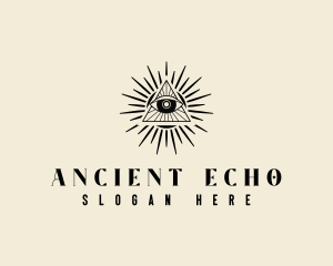 Ancient Pyramid Eye logo design