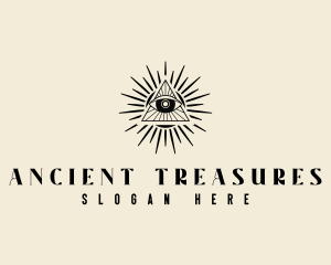 Ancient Pyramid Eye logo design