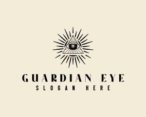 Ancient Pyramid Eye logo design