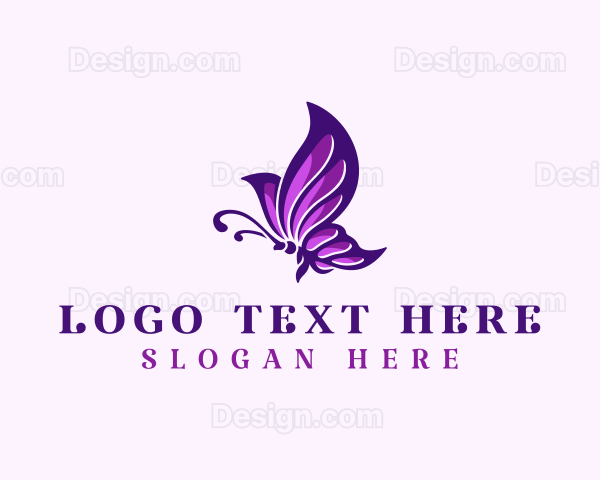 Beautiful Butterfly Wings Logo