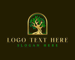 Wood Tree Plant logo