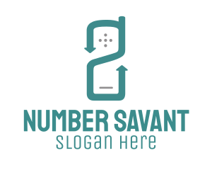 Mobile Number Two logo design