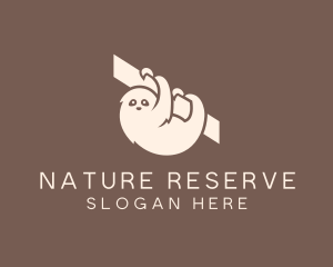 Sloth Nature Reserve logo design