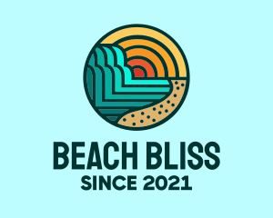 Tropical Beach Resort logo design