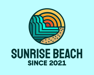 Tropical Beach Resort logo design