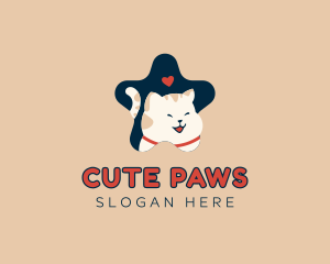 Happy Pet Cat logo design