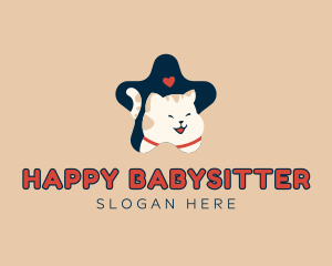 Happy Pet Cat logo design