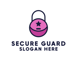 Star Lock Security logo design